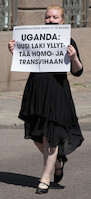 Uganda: uusi laki yllyttää homo- ja transvihaan · Helsinki Pride -paraati 2014 · kuva 26