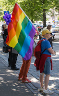 The rainbow flag · Helsinki Pride -paraati 2014 · kuva 153