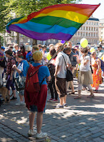 The rainbow flag · Helsinki Pride -paraati 2014 · kuva 151