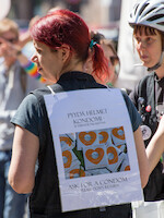 Ask for a condom · Helsinki Pride Parade 2014 · photo 171