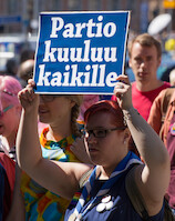 Partio kuuluu kaikille · Helsinki Pride Parade 2014 · photo 168 Partio kuuluu kaikille · Helsinki Pride Parade 2014 · photo 168