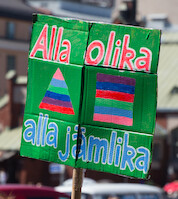 Alla olika, alla jämlika · Helsinki Pride -paraati 2014 · kuva 169