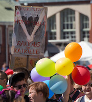 Kukista homofobia · Helsinki Pride -paraati 2014 · kuva 111