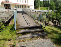 Patalankosken silta ja Ilveslinna · Jämsänkoskella kesällä 2013 · kuva 15