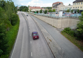 Näkymä Nikkarinmäen sillalta · Jämsänkoskella kesällä 2013 · kuva 64