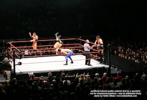 Batista & Triple H vs Chris Benoit & Randy Orton · WWE RAW Live & Loaded · kuva 108