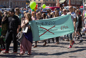 ViNO: sukupuoli: minä · Helsinki Pride -paraati 2014 · kuva 149