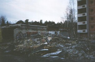 Demolishing on its way at Alakiventie · Alakiventie scandal houses · photo 45