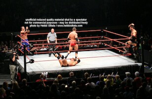 Batista & Triple H vs Chris Benoit & Randy Orton · WWE RAW Live & Loaded · kuva 89