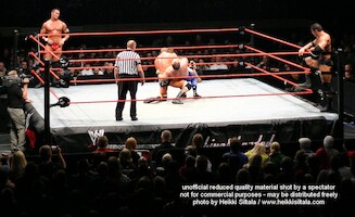 Batista & Triple H vs Chris Benoit & Randy Orton · WWE RAW Live & Loaded · kuva 104