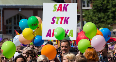 SAK, STTK, Akava · Helsinki Pride Parade 2014 · photo 98