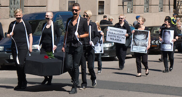 Marching for those who can't · Helsinki Pride Parade 2014 · photo 21
