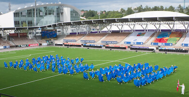 Norja · Gymnaestrada 2015: Joukkovoimistelua · kuva 130 Norja · Gymnaestrada 2015: Joukkovoimistelua · kuva 130