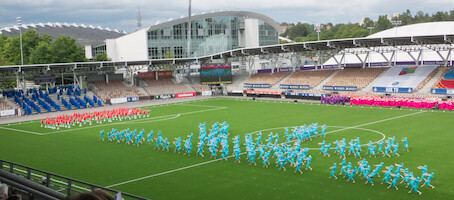 Suomi · Gymnaestrada 2015: Joukkovoimistelua · kuva 112 Suomi · Gymnaestrada 2015: Joukkovoimistelua · kuva 112